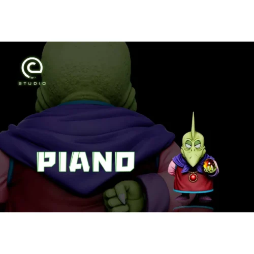 "Premium C-STUDIO Dragon Ball Piccolo family piano statue. This unique Piccolo figure captures a heartwarming musical display with intricate details."