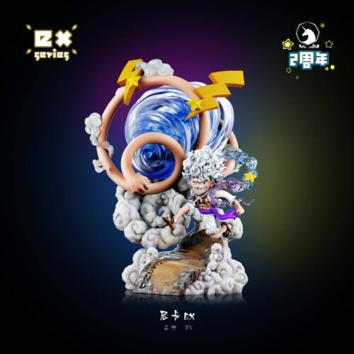 WCF Scale Gear 5 White Whip & Ape God Gun Nika Monkey D. Luffy - ONE PIECE Resin Statue - MDS Studio - Image 2