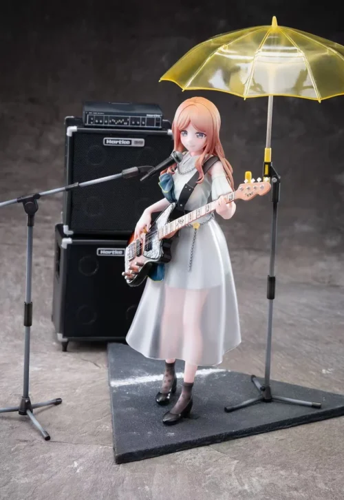 "Premium 1/7 scale Nagasaki Sayo BanG Dream MyGO resin statue by Coco Studio, dynamically posed mid-performance with exquisite detail."