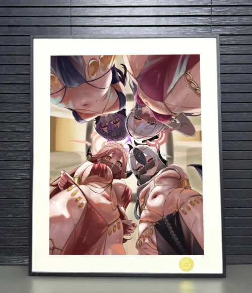 "Detailed gallery views of the Blue Archive Problem Solver 68 Limited Edition Giclée Art Print, showcasing its vibrant anime illustration and modern."