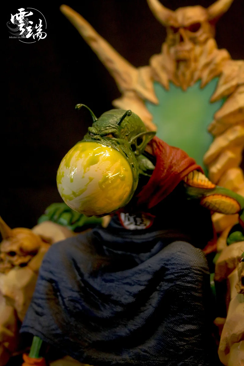 Exquisite, limited-edition Model Studio Dragon Ball Piccolo resin statue. Detailed views capture its dynamic action pose, intense energy, and faith.