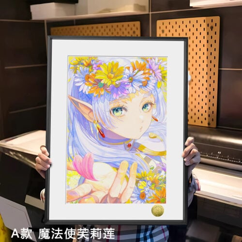 A3 & 4K Size Frieren & Himmel Decorative Painting - Frieren: Beyond Journey's End - HuangGua Studio - Image 2