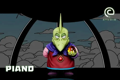 "Premium Dragon Ball Piccolo family piano statue, showcasing a unique and heartwarming musical scene with Piccolo and his children."