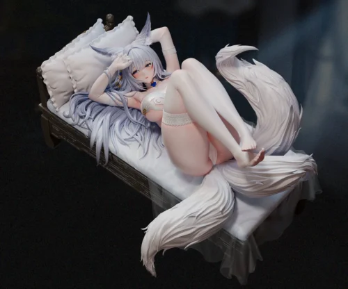 "Azur Lane Shinano 1/6 scale resin statue by Miyin Studio. Ethereal, dreamlike elegance with flowing garments and exquisite, intricate detailing."