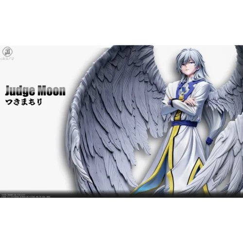 "Ultra-Limited Cardcaptor Sakura Yue the Judge BBSD Studio statue details: exquisite PU+Resin, ethereal wings, intricate magical base."