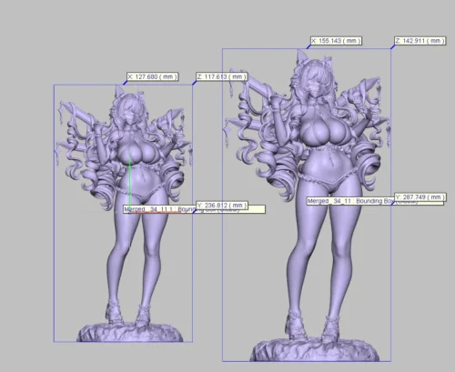 "Multiple angles of the exquisite 1/7 & 1/6 Crown original resin statue, showcasing its hand-painted details, regal pose, and mysterious Red Riding Ho