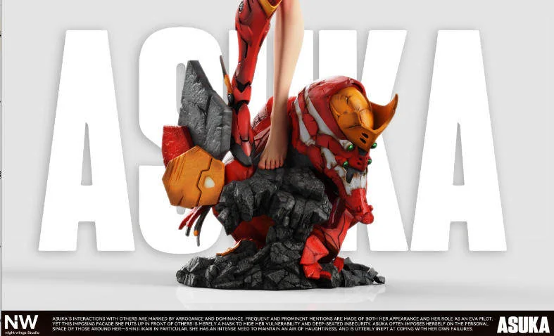 "1/6 & 1/4 Asuka Mecha Figure by Night Wing Studio showcases dynamic, futuristic mecha redesign and intricate details."