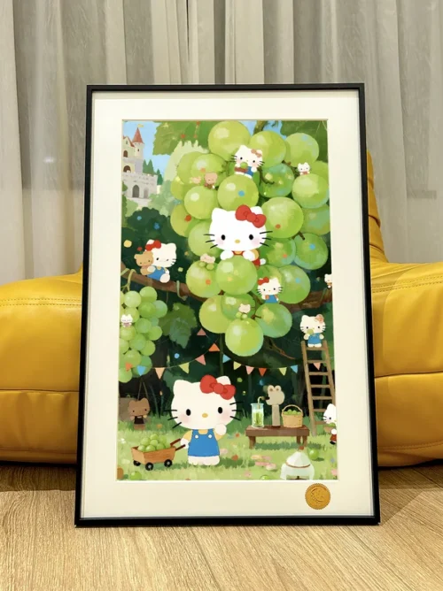 Grape Kitty Decorative Painting - Hello Kitty - Xingkong Studio - Image 1