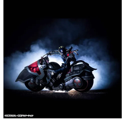 "Official Digimon Tamers Beelzemon & Behemoth 25th Anniversary Reissue MegaHouse statue, showcasing dynamic action and intricate dark fantasy design."