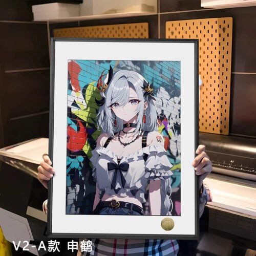 A3 & 4K Size Shenhe & Ganyu & Ningguang Decorative Painting - Genshin Impact - HuangGua Studio - Image 2