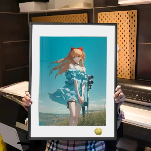 A3 & 4K Size Lady Asuka Langley Soryu Decorative Painting - (EVA) Neon Genesis Evangelion - HuangGua Studio - Image 1