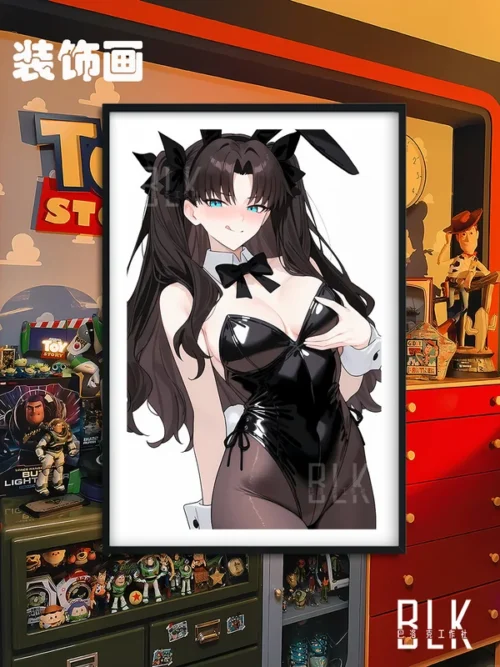 Rin Tohsaka Bunny Girl Decorative Painting - Fate/Stay Night - BLK Studio - Image 1