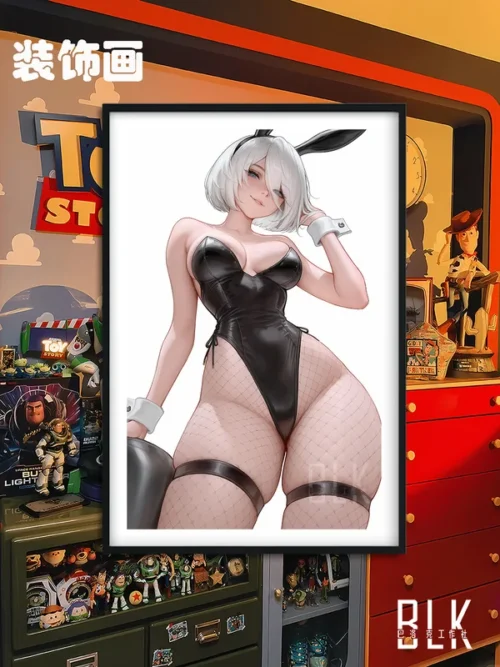 YoRHa No. 2 Type B Bunny Girl Decorative Painting - NieR: Automata - BLK Studio - Image 1