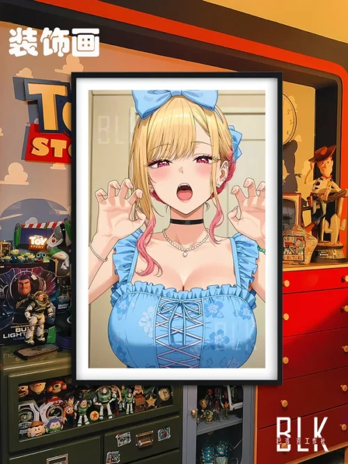 Blue Cloth Ver. Marin Kitagawa Decorative Painting - My Dress-Up Darling - BLK Studio - Image 1