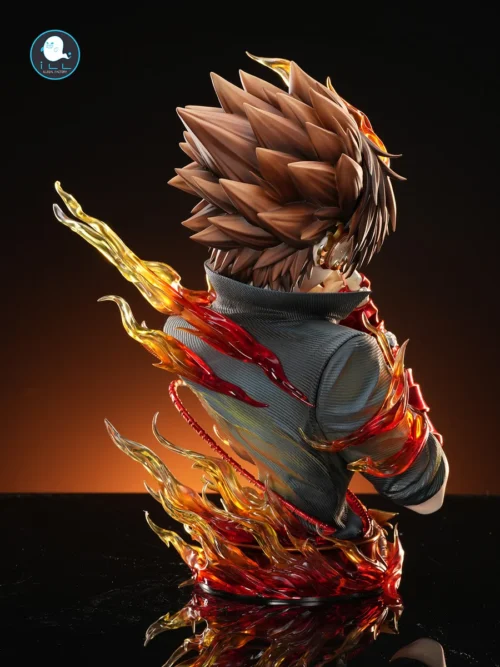 "Tsunayoshi Sawada LED Bust Statue from Katekyo Hitman Reborn! by ILL ILLEGAL FACTORY Studio, showcasing dynamic Hyper Mode"