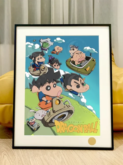 Dragon Ball Crayon Shin-chan Crossover Decorative Painting - Dragon Ball Crayon Shin-chan - Xingkong Studio - Image 1