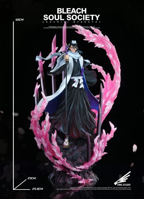 Gotei 13 Captains Series Byakuya Kuchiki - Bleach Resin Statue - TIME Studio