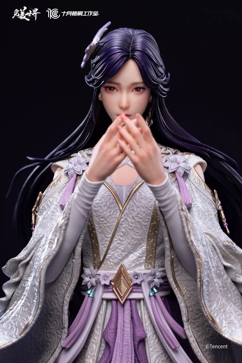"Perfect World Yunxi 1/6 scale statue gallery. Detailed views of ethereal beauty, intricate premium polystone craftsmanship, and dual dynamic poses."