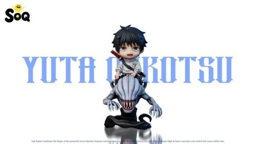 "Premium Chibi Yuta Okkotsu & Rika Jujutsu Kaisen statue. Adorable Yuta and formidable Rika's intricate sculpts from various angles for dynamic display."