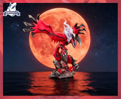 1/20 Scale World Zukan Yveltal with LED - Pokemon Resin Statue - Tujian MOMENT Studios - Image 2