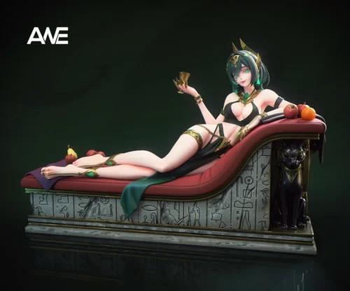 "Exclusive Genshin Impact Nefer ANE Studio resin statue, showcasing his elegant hydro-powered pose with intricate detail. Limited edition collection."