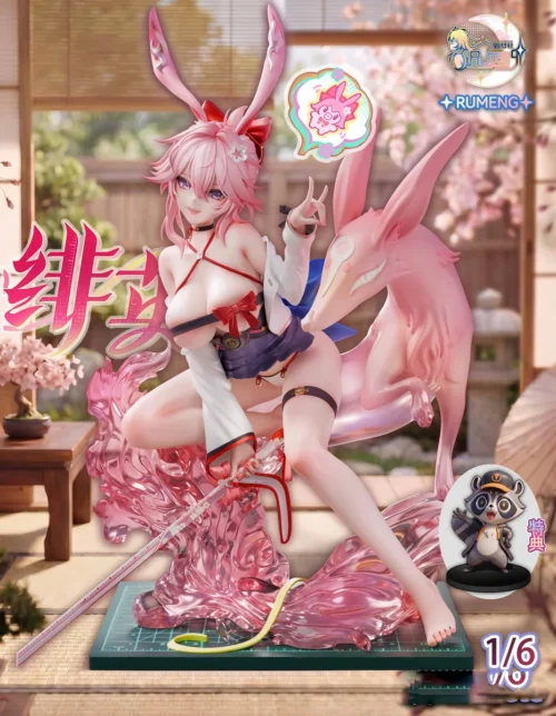 "Fei Ying Honkai: Star Rail 1/6 scale resin statue by Ru Meng She Studio, showcasing ethereal elegance and a dynamic pose, crafted from premium import