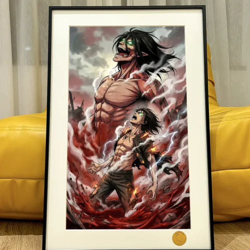 Attack Titan Eren Yeager Decorative Painting - Attack On Titan - Xingkong Studio - Image 1