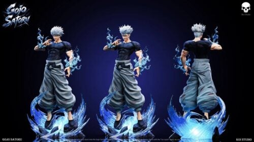 "Limited Edition 1/6 Gojo Satoru Jujutsu Kaisen resin statue. Dynamic battle pose and intricate sculpting showcased from multiple premium angles."