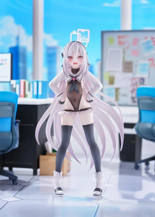 "Main image of the dynamic 1/7 Blue Archive Kay statue from Fix Cast Studio, highlighting her iconic sailor uniform and exclusive interchangeable head."