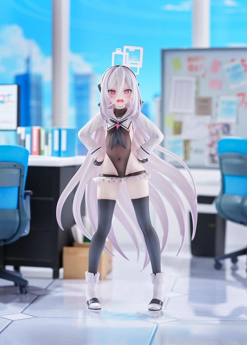 "Main image of the dynamic 1/7 Blue Archive Kay statue from Fix Cast Studio, highlighting her iconic sailor uniform and exclusive interchangeable head."