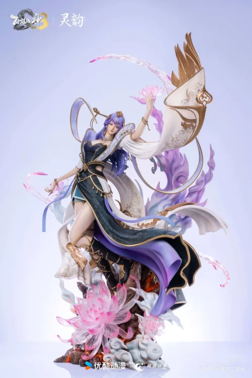 "Officially licensed Tian Qiong 1/4 scale Bailian Chengshen 3 resin statue, a limited masterpiece showcasing a dynamic martial hero in celestial robes."