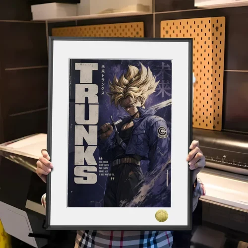 A3 & 4K Size Future Z Warrior Trunks Decorative Painting - Dragon Ball - HuangGua Studio - Image 1