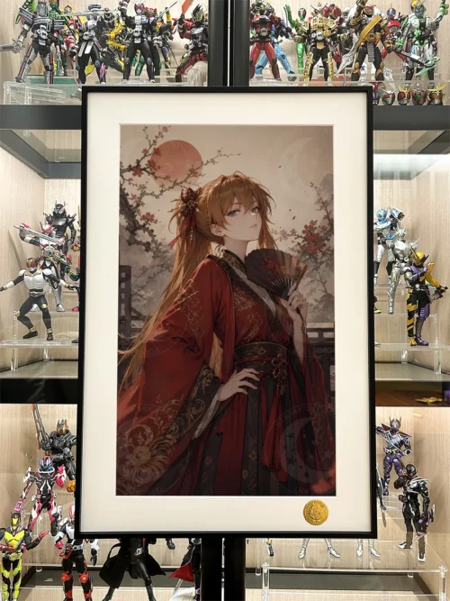 "Intricate details of the elegant Asuka Chinese style decorative painting, showcasing the mystical starry sky and classical motifs."