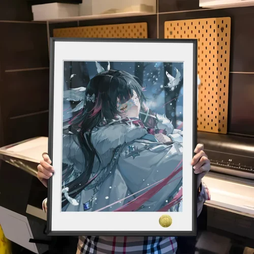 A3 & 4K Size The Damselette Columbina Decorative Painting - Genshin Impact - HuangGua Studio - Image 1