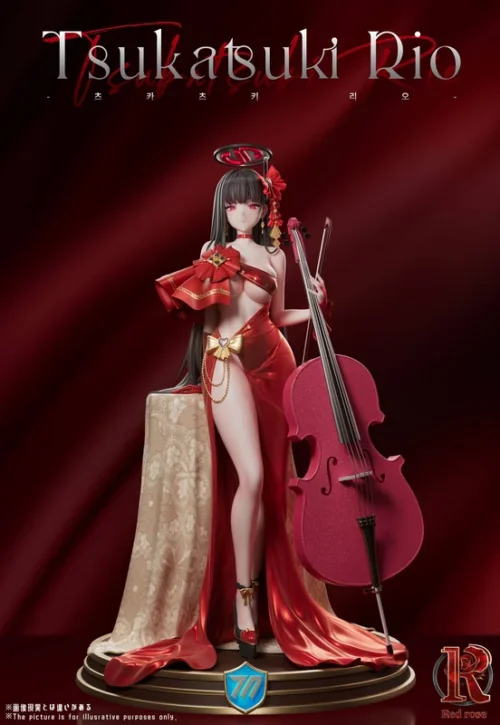 1/6 Scale Dress Ver. Tsukatsuki Rio - Blue Archive Resin Statue - Red Rose Studio - Image 2
