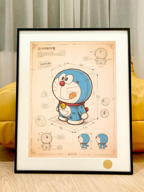 Doraemon Blueprint Design Decorative Painting - Doraemon - Xingkong Studio - Image 2