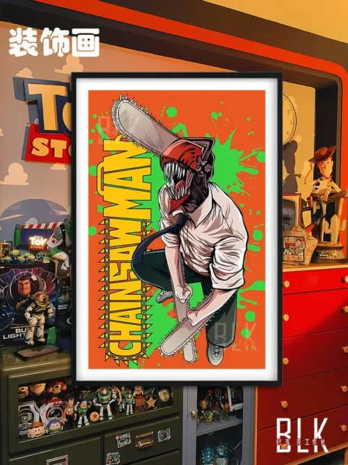 Graffiti Denji Decorative Painting - Chainsaw Man - BLK Studio - Image 1