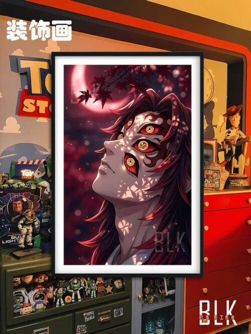 Maple Leaf Kokushibo Decorative Painting - Demon Slayer: Kimetsu No Yaiba - BLK Studio - Image 1