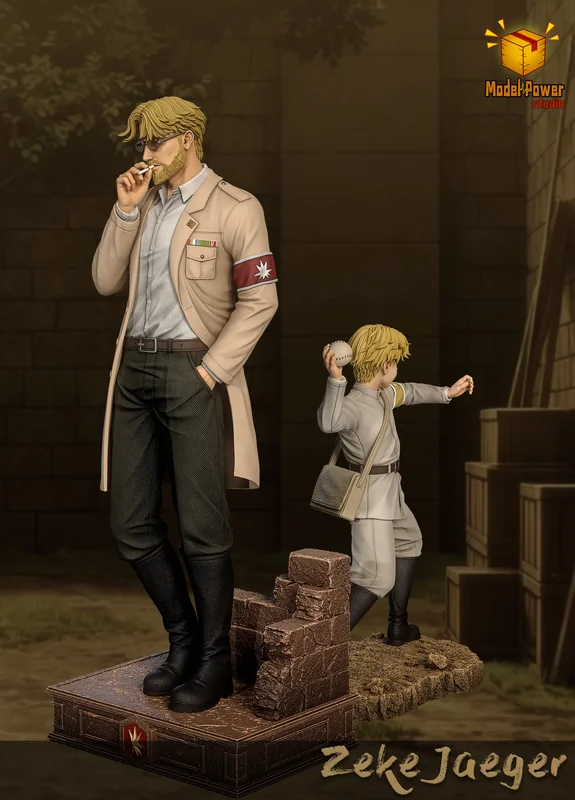 Zeke Yeager Dual Form - Attack On Titan Resin Statue - Model Power Studio - Image 1