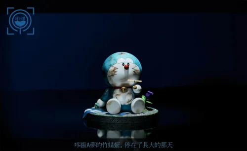 "A premium, exclusive Doraemon Collectible Statue by GEISHA Studio. This melancholic, contemplative resin figure in muted tones is a globally limited."