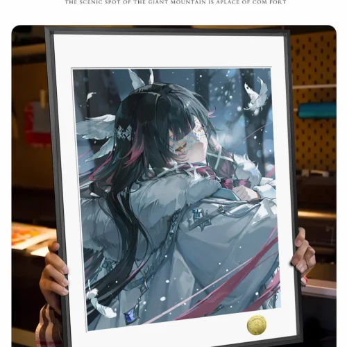 "A3 & 4K Genshin Impact Columbina painting by Huang Gua Studio. Showcasing premium print, enigmatic anime, and limited hand-numbered art."