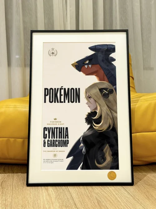 Cynthia & Garchomp Trainer Decorative Painting - Pokemon - Xingkong Studio - Image 1