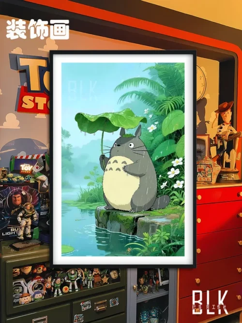 Pond Totoro Decorative Painting - My Neighbor Totoro - BLK Studio - Image 1