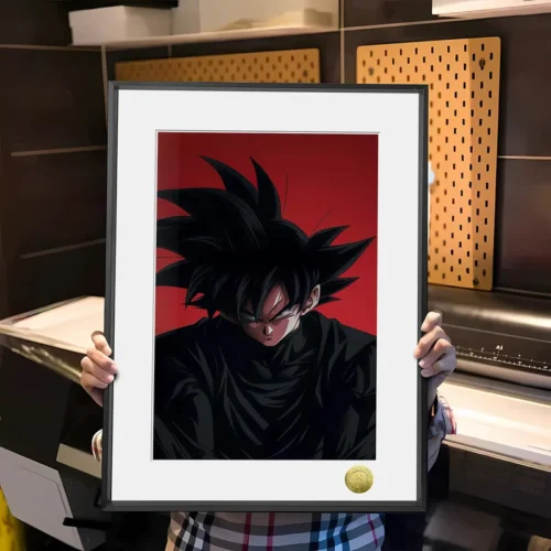 A3 & 4K Size Angry Son Goku Black Decorative Painting - Dragon Ball - HuangGua Studio - Image 1