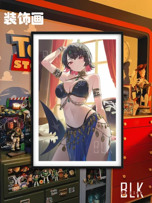 Exotic Shark Girl Ellen Joe Decorative Painting - Zenless Zone Zero - BLK Studio - Image 1