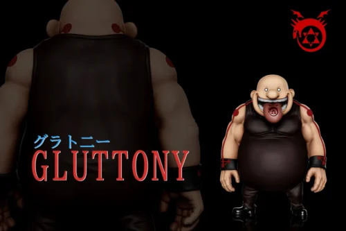 "Compact, stylized Gluttony Fullmetal Alchemist figure from A+ Research Studio, capturing his iconic hungry expression. A playful FMA collectible."