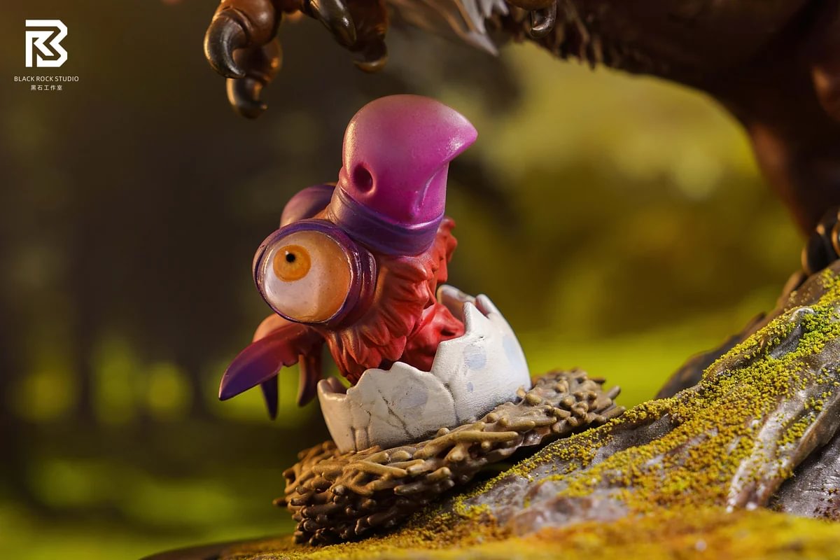 "BRS Black Rock Studio Q-version Gryphon Beholder Ogre Babies figure. Intricate textures, dynamic poses, detailed sculpting, all angles."