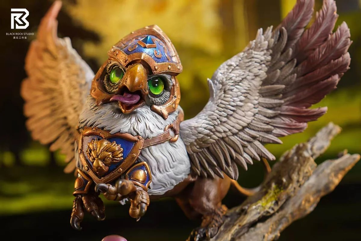 "Exclusive Q-version Gryphon Beholder Ogre Babies fantasy figure by BRS Black Rock Studio, highlighting intricate textures and high-detail sculpting."