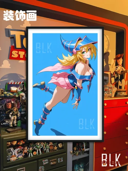 Blue Dark Magician Girl Decorative Painting - Duel Monsters/ Yu-Gi-Oh! - BLK Studio - Image 1