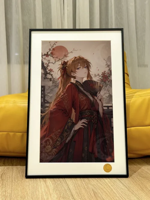 Chinese Style Asuka Langley Soryu Decorative Painting - (EVA) Neon Genesis Evangelion - Xingkong Studio - Image 1